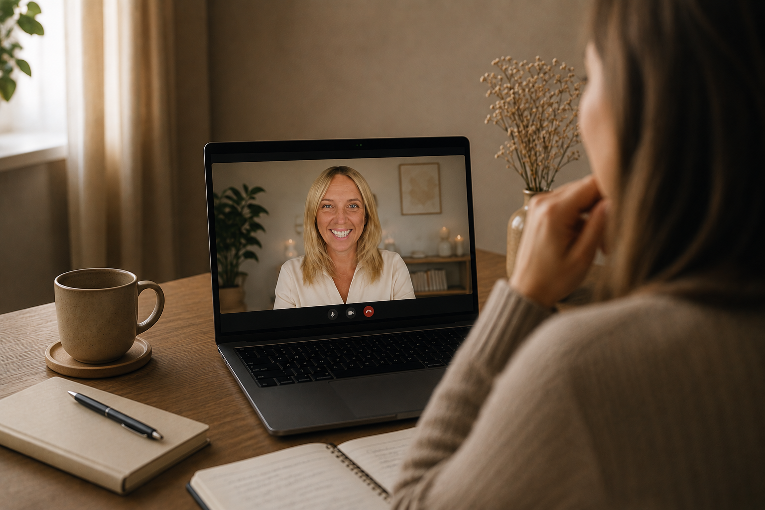 Jessica Livflod i ett onlinemöte